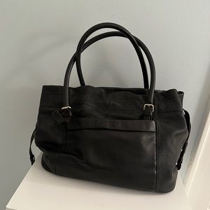 Slouchy black leather Kate Spade bag. Great condition.